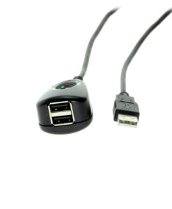 Dual port USB 2.0 Active Extension Cable