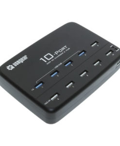 10 Port USB 2.0 AC Charger with 4 Port Hub