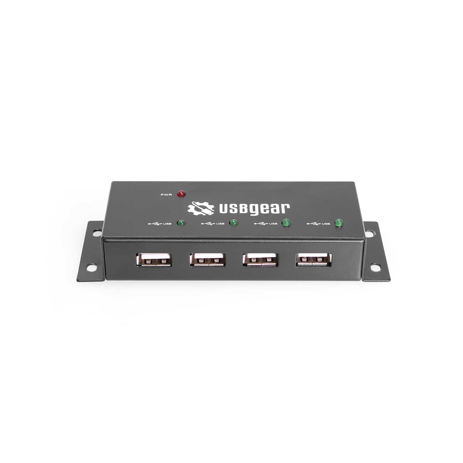 USBGear 4-Port USB 2.0 Mini Metal High-Speed Hub