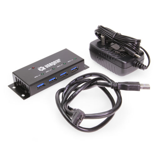 4 Port USB 3.2 Gen 1 Mini High-Power Hub w/ Port Status LEDs USB 3.0 Mini Hub