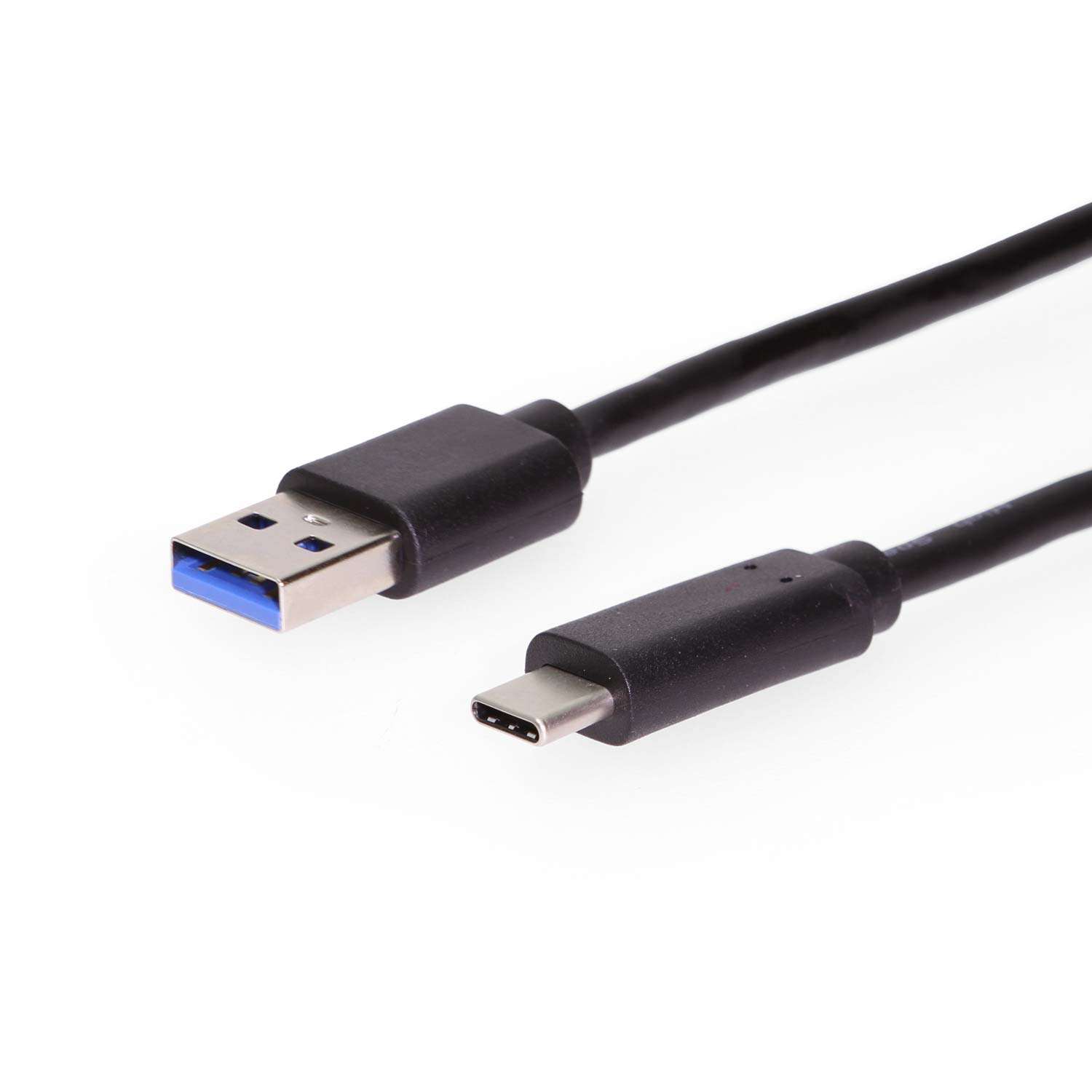 3ft. USB 3.0 A to Left Angle B Male Cable, Black, 28/24AWG