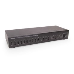 20 Port USB 2.0 Industrial High Power 2.4A Charging Hub w/ ESD Surge Protection & Port Status LEDs