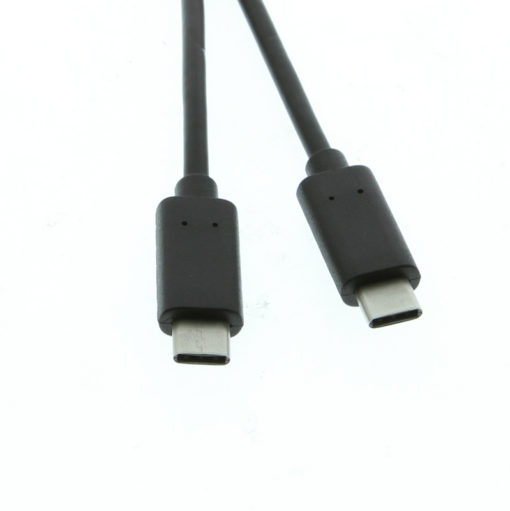 USB 2.0 Type-C to C 18 Inch Black Cable Type-C