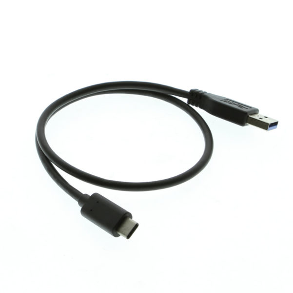 USB 3.0 TypeC to A Male USB Cable 18 Inches Coolgear