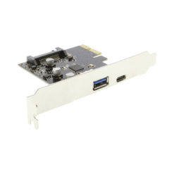 CG-PCIe31-AC USB 3.1 PCIe Card Ports Close up