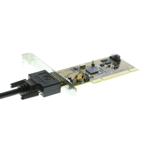 PCI to PCIe host card cable connection