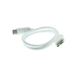 USB 3.1 Micro-B to Type-C 18 inch white cable
