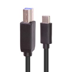 3ft. USB 3.2 Gen 1 Type-B to Type-C Black Device Cable