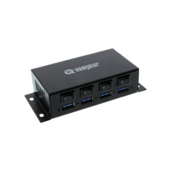 USB 3 Hub – Metal Switchable 4 Port Surface Mount Hub