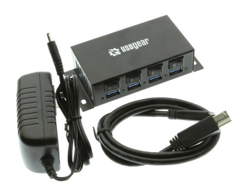 USBG-4P3SW USB 3.0 4 port hub pkg