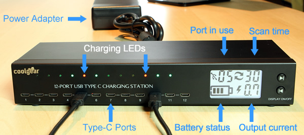 Type-C USB Port Charging Type-C Charger Only - Coolgear