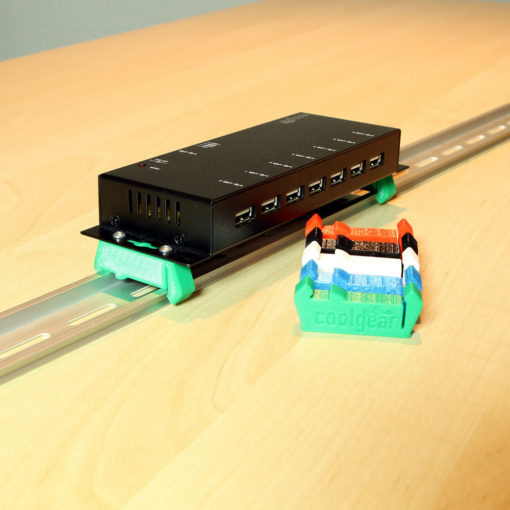 Various Color 3D printed Din Rail Clips