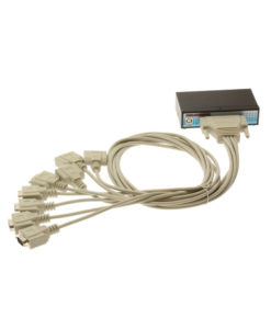 Industrial 8 port serial adapter with breakout cable