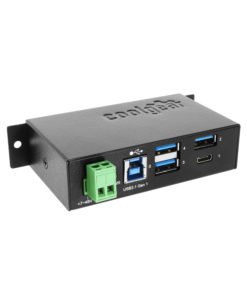 7 Port USB 2.0 Slim Powered Hub w/ Power Adapter hub