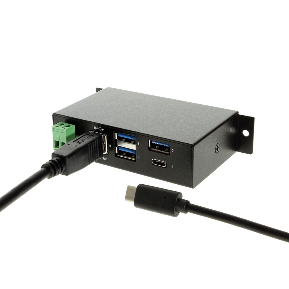 4-port USB C-hubb - 4x USB-A - 5Gbps USB 3.0 Type-C-hubb (USB 3.2 Gen 1) -  USB-bussdriven - Bärbar USB-C till USB-A-adapterhubb för bärbara datorer 