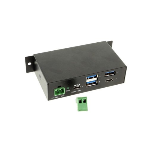 4 Port USB 3.2 Gen 1 Type-C Hub w/ ESD Surge Protection & Type-C Upstream