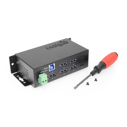 7 Port USB 3.2 Gen 1 Type-C Hub w/ ESD Surge Protection