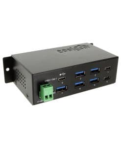 7 Port USB 3.2 Gen 1 Type-C Hub w/ ESD Surge Protection & USB-C Upstream