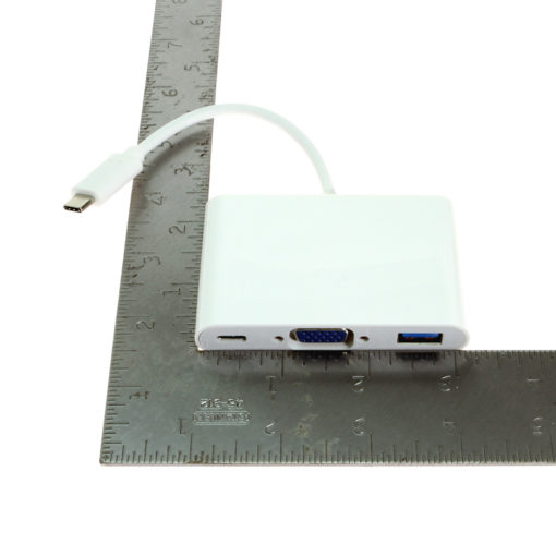 USB C to 3-in-1 Adapter Size