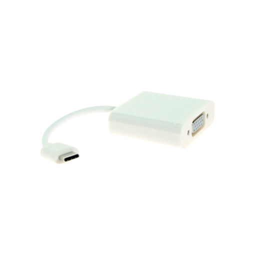 USB C to VGA Female Adapter 6 Inches White