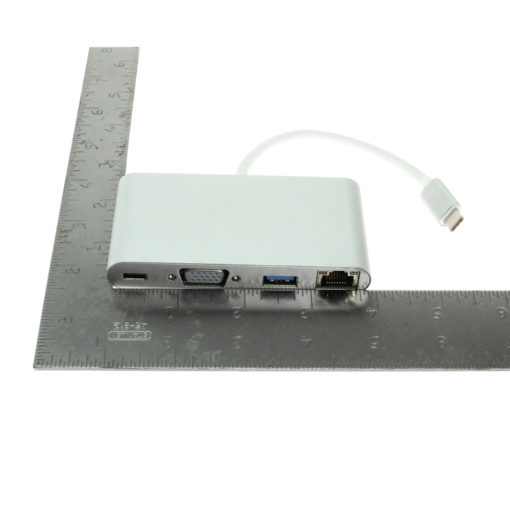 USB-C to VGA Multi-Port Adapter with Gigabit Ethernet Aluminum Shell - Image 2