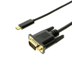 USB C to VGA gold plated connectors