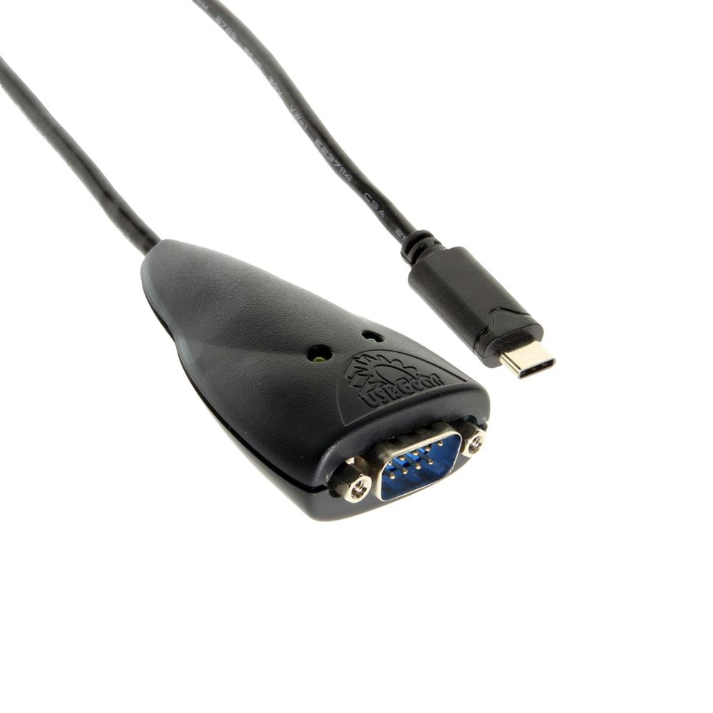 Industrial USB To RS232 Serial Adapter Cable, USB Type A To DB9