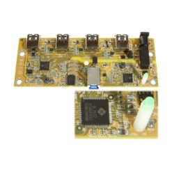 CG-U31iS4PH circuit board with hub chip and LED