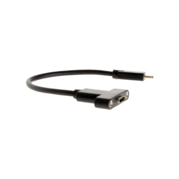 Coolgear USB 3.1 Type-C Male to Female Panel Mount Cable 36 inch 