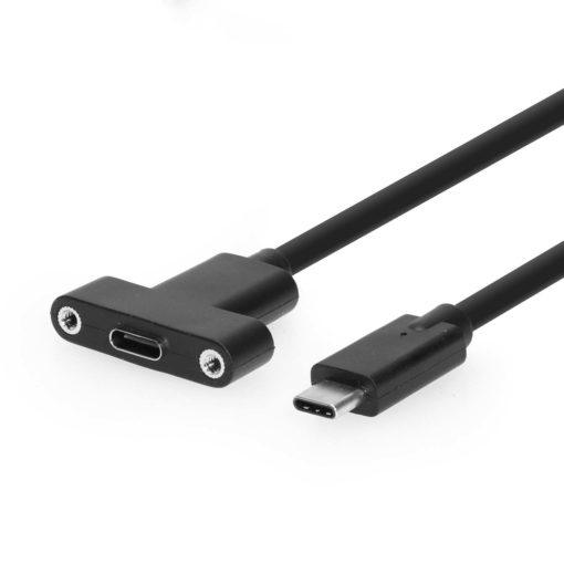 3ft. USB 3.2 Gen 2 Type-C Male to Female High Quality Panel Mount Cable