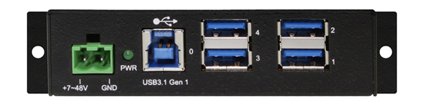 USB 3.1 Gen1 4 port hub with 2-wire connector