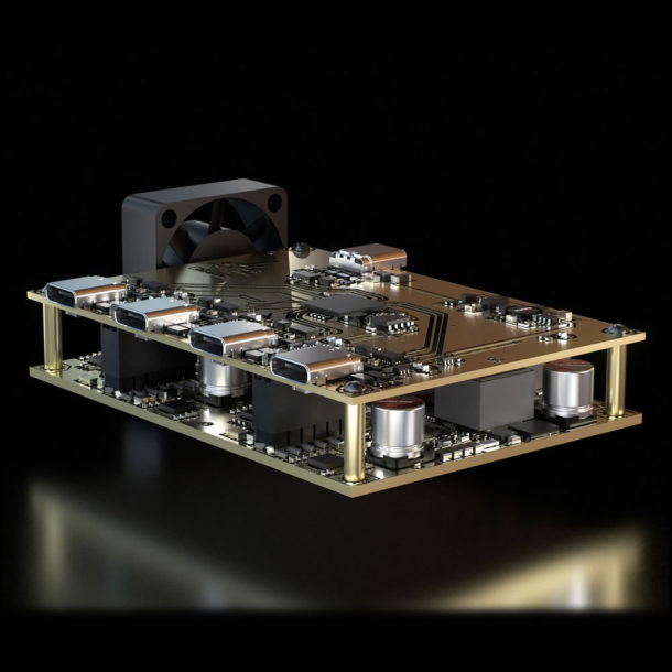 USB Power Delivery 4Port TypeC 240W Super Speed Hub Coolgear