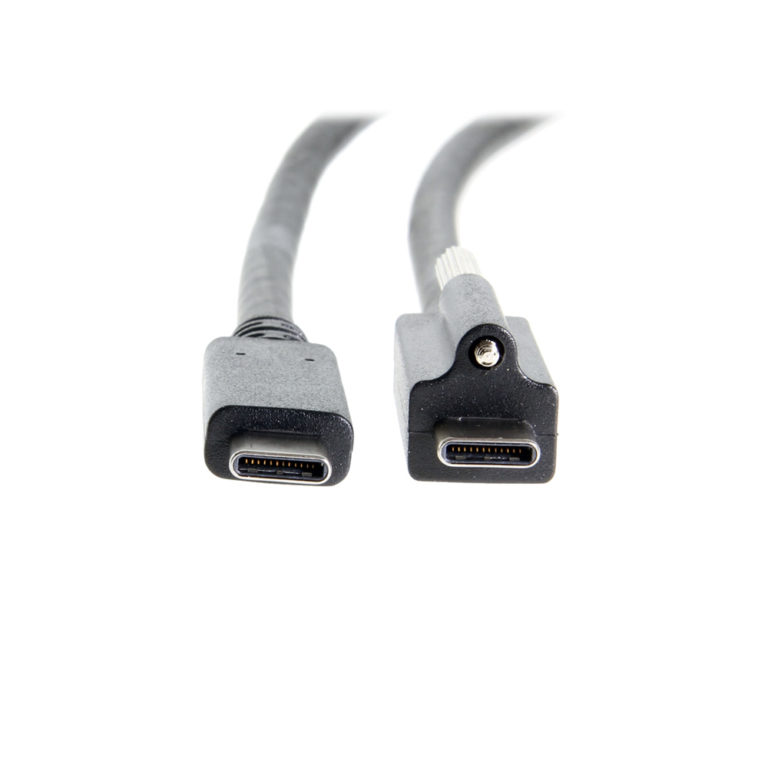 USB Single Screw Lock TypeC to C Male Cable 10GB Data 3A Power Coolgear