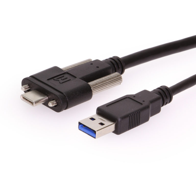 USB TypeC to A Dual Screw Lock Cable 5GB Data 3A Power Coolgear