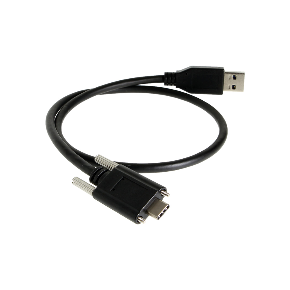 USB TypeC to A Dual Screw Lock Cable 5GB Data 3A Power Coolgear