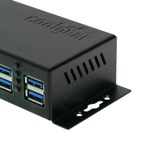 4-Port USB 3.2 Gen 1 Mountable Hub or Charger with 2A Per Port and ESD Protection