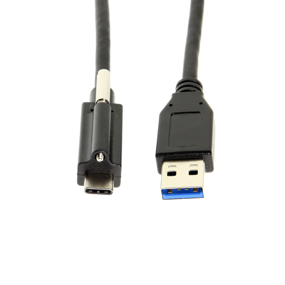 USB 3.0 Single Screw Lock TypeA to C Cable 5GB Data 3A Power Coolgear