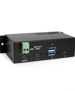 4 Port USB 3.2 Gen 2 Type-C Hub w/ Screw-Locking Ports & Status LEDs