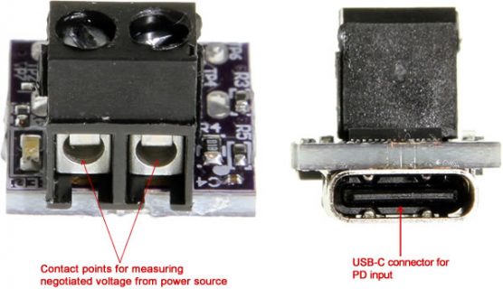 Measuring negotiated voltage diagram