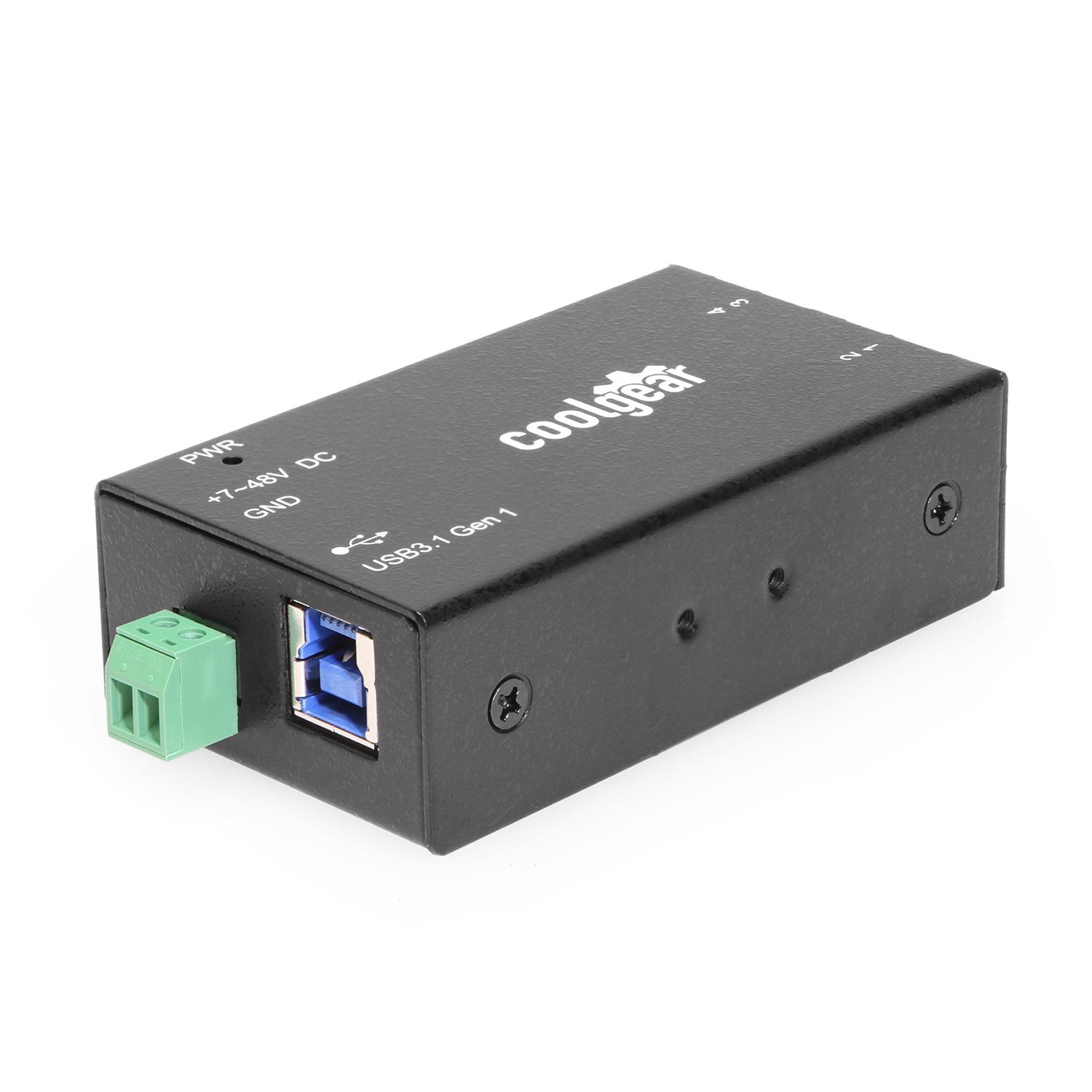 4 Port USB 3.2 Gen 1 Mini Powered Hub w/ ESD Surge Protection & Power  Adapter