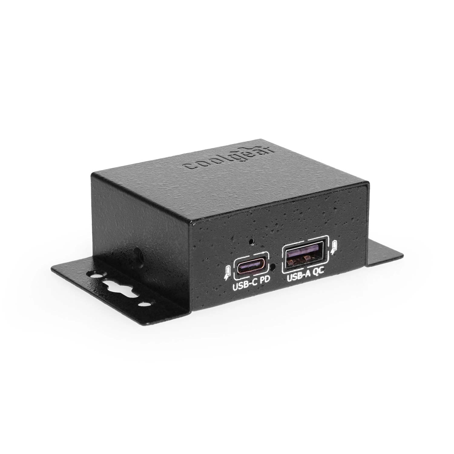 Coolgear USB-C 7 Port Hub 2X Type-C 5X Type-A - DIN Rail - Surge Protection