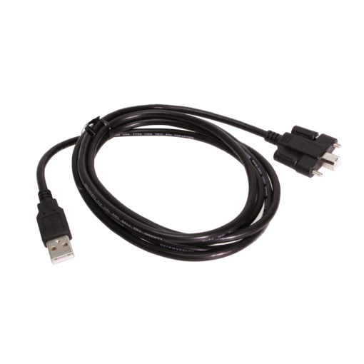 Screw Lock USB 2.0 Hi-Speed A Non-Locking to B Locking Device Cable - Image 2