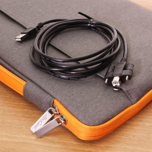 Screw Lock USB 2.0 Hi-Speed A Non-Locking to B Locking Device Cable - Image 3