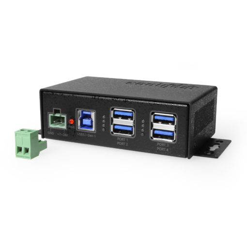 CG Labs 4 Port USB 3.2 Gen 1 Hub w/ ESD Surge Protection & Port Status LEDs