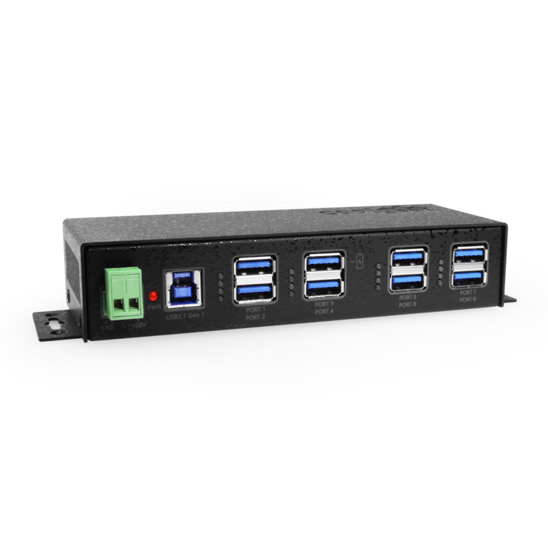 7 Port USB 3.2 Gen 1 Hub w/ High Power Charging Port & Port Status LEDs