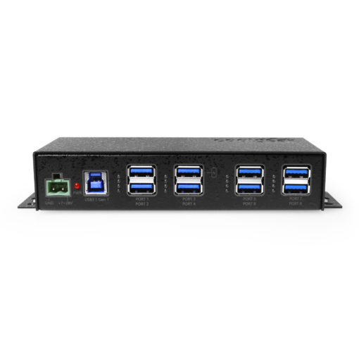 7 Port USB 3.2 Gen 1 Hub w/ High Power Charging Port & Port Status LEDs