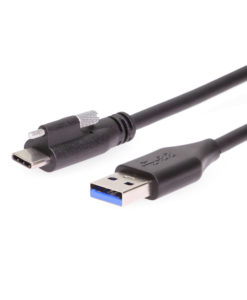 USB 3.0 Single Screw Lock Type-A to C Cable 5GB Data 3A Power