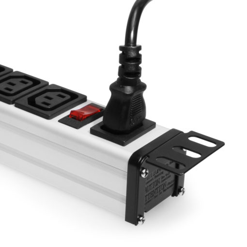 12 Outlet IEC 60320 C13 Female 19″ Rack Mount 1U Power Strip