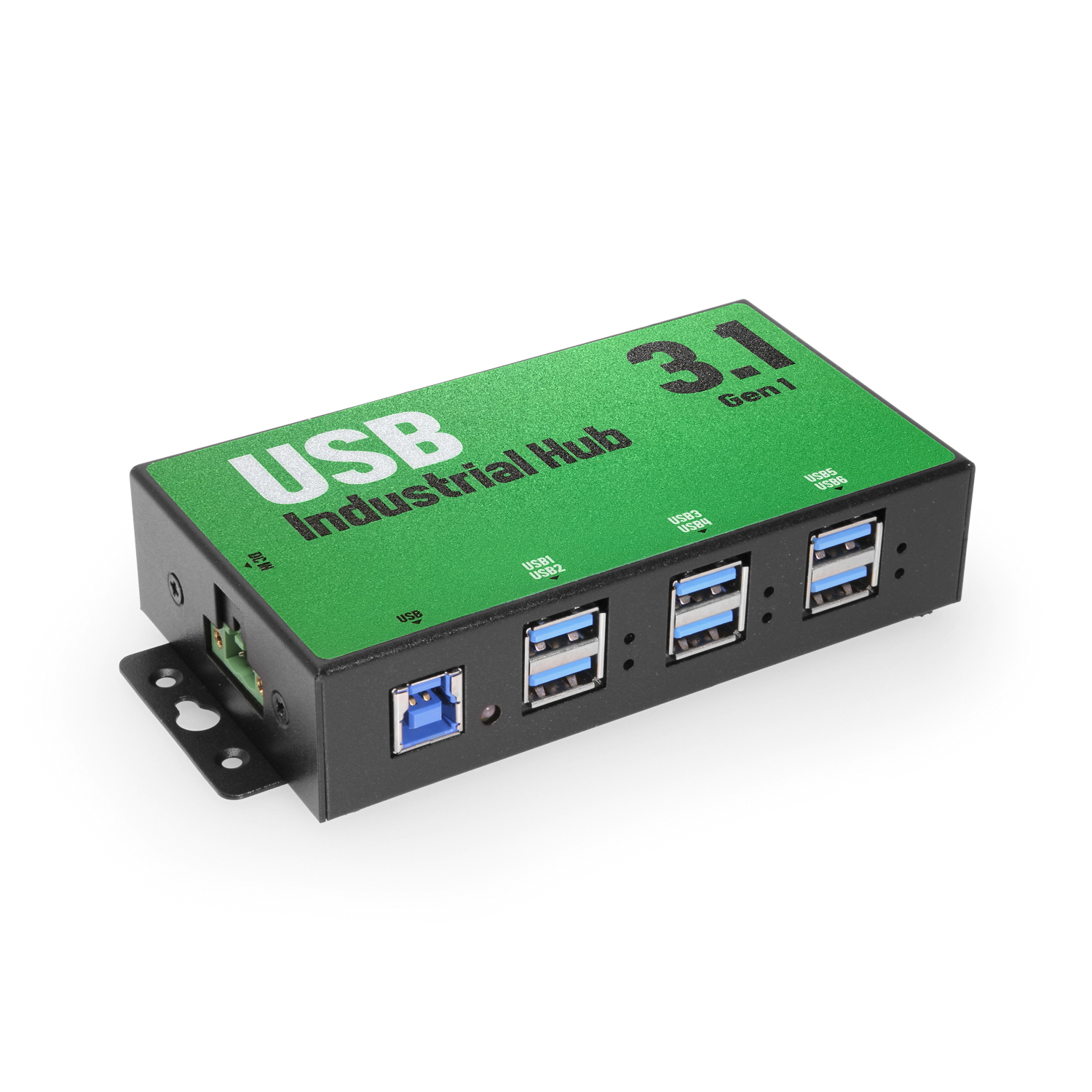 10 Port USB 3.2 Gen 1 Industrial Wide Temperature Range Hub - Coolgear