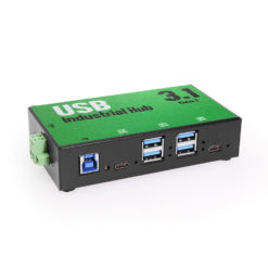 7 Port USB 3.2 Gen 1 Hub w/ Surge Protection & Screw-Locking Ports